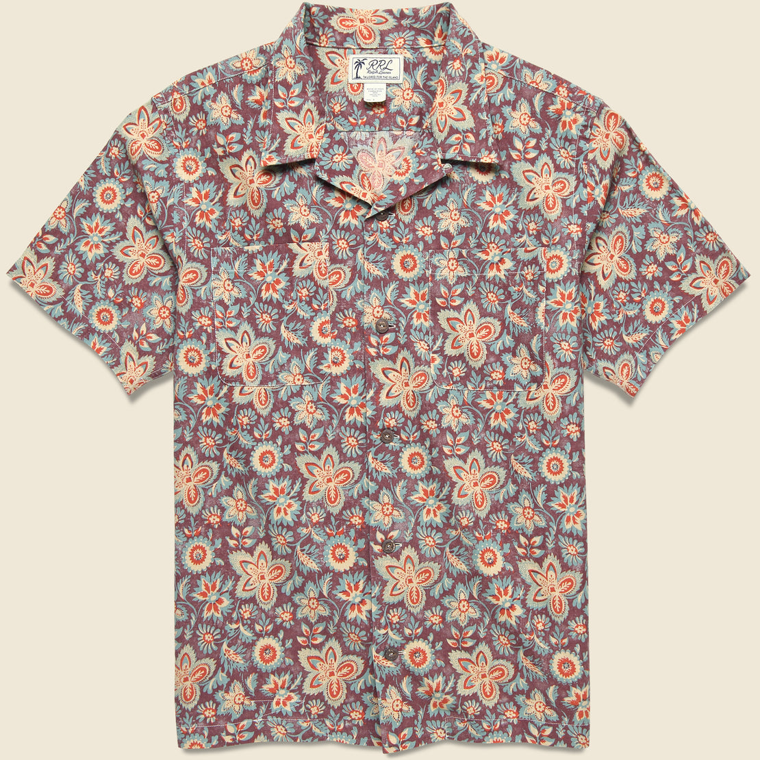 Paisley Camp Shirt - Blue