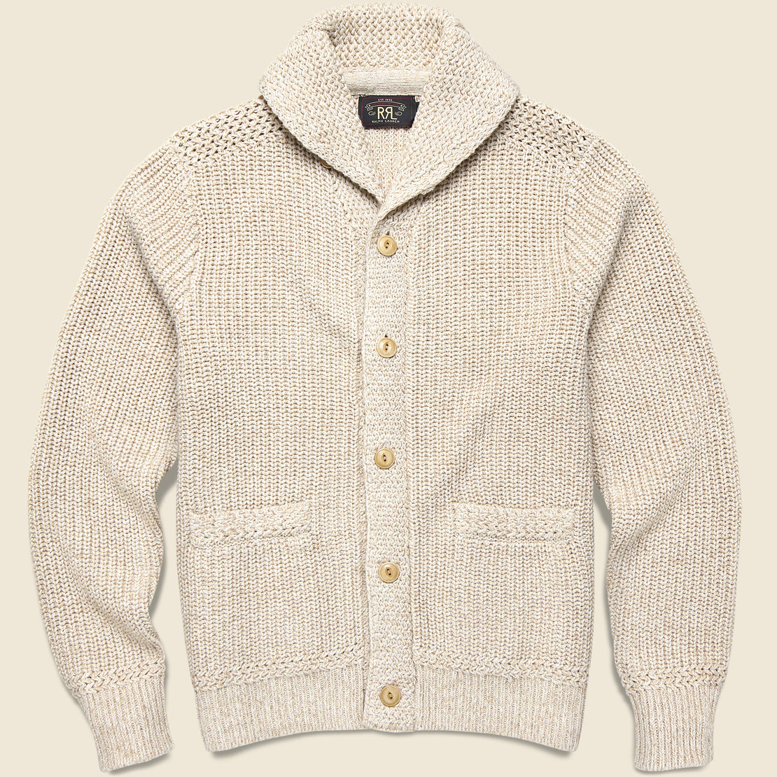 Shawl Collar Cardigan - Cream