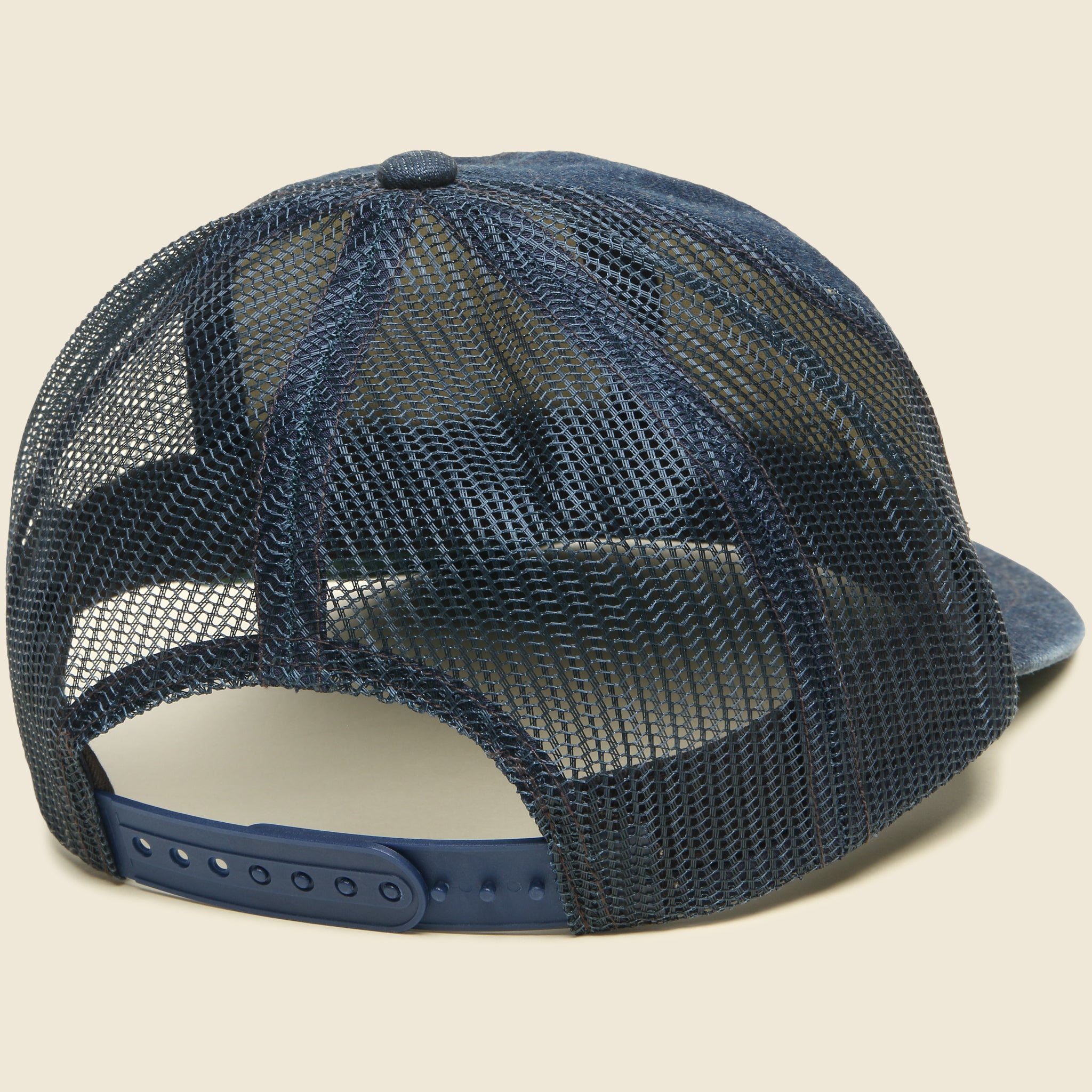 
                          Denim Logo Trucker Hat - Indigo
                        