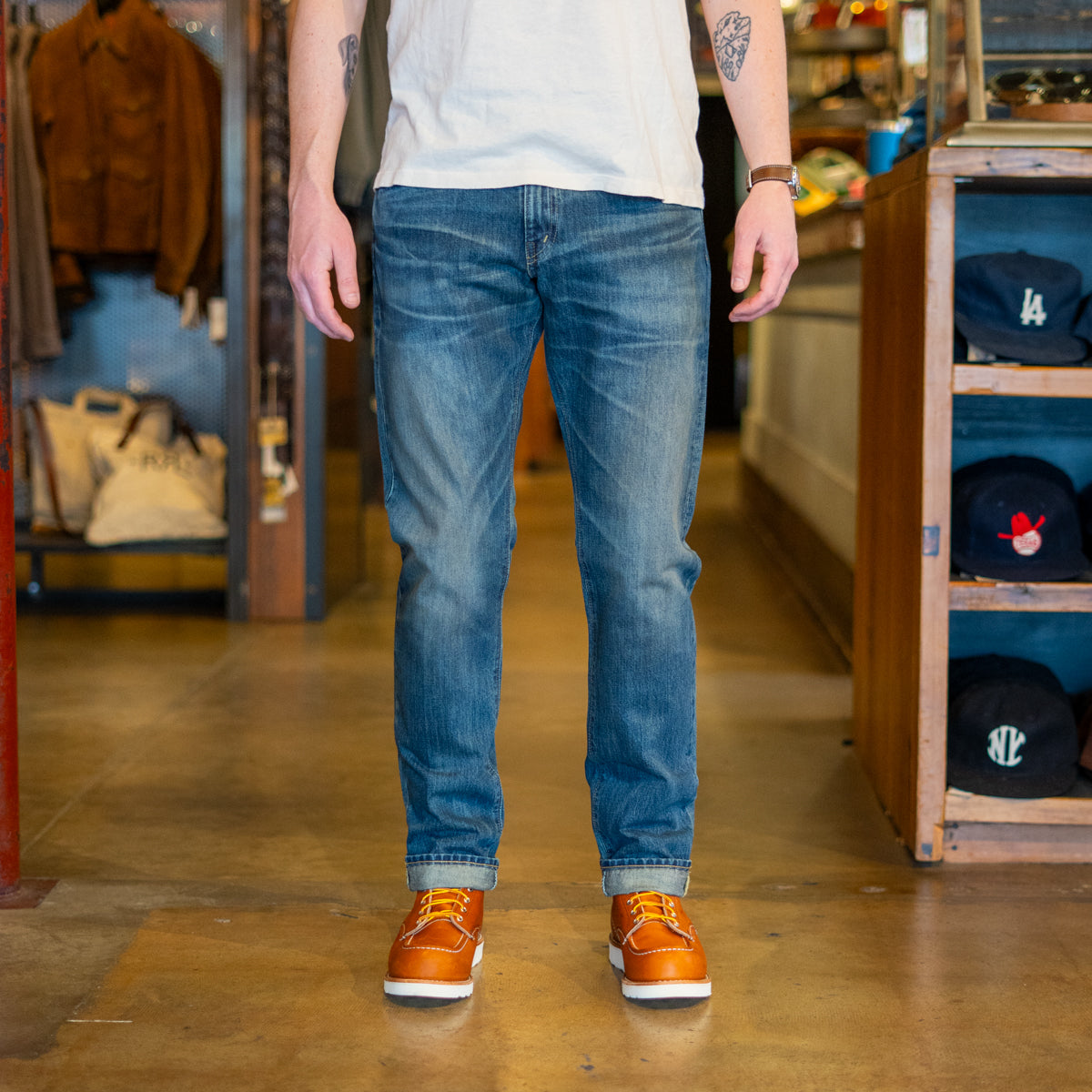 
                          Slim Fit Jean - Belgrade Wash - RRL - STAG Provisions - Pants - Denim
                        