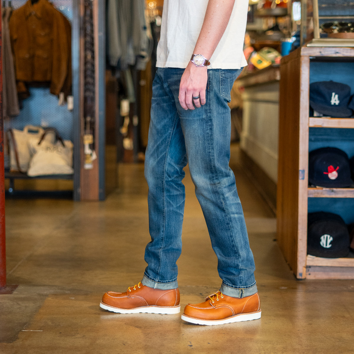 
                          Slim Fit Jean - Belgrade Wash - RRL - STAG Provisions - Pants - Denim
                        