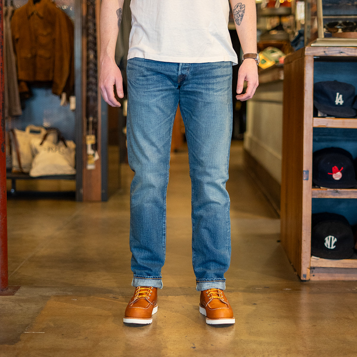 
                          Slim Fit Jean - Hillsview Wash - RRL - STAG Provisions - Pants - Denim
                        