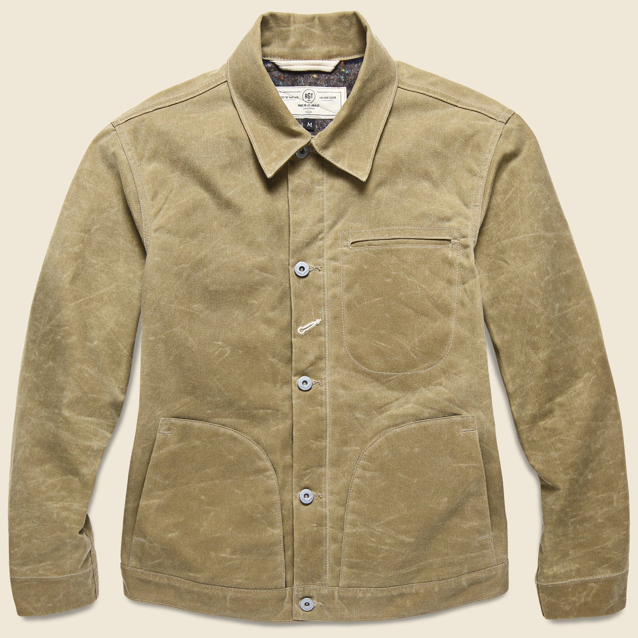 
                          Supply Jacket - Blanket Lined Waxed Tan Ridgeline
                        