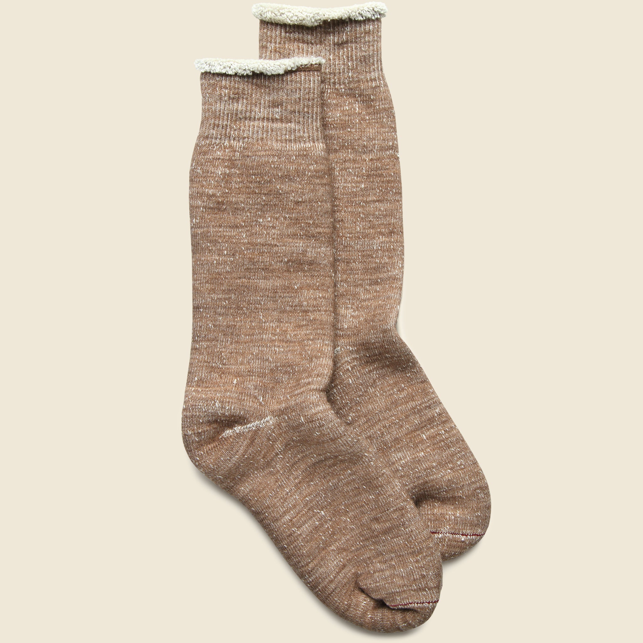 Merino Wool Double Face Crew Sock - Camel - RoToTo - STAG Provisions - Accessories - Socks