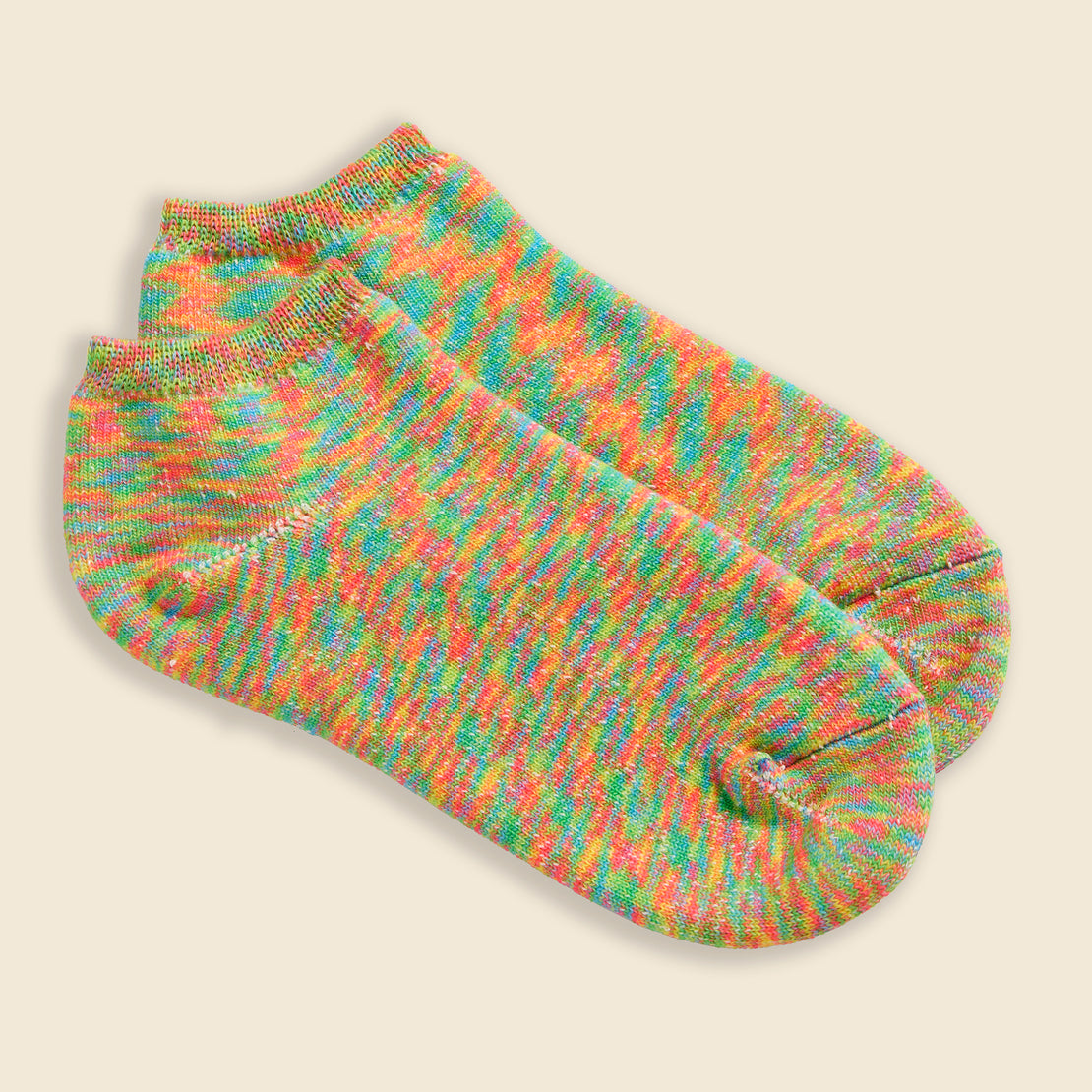 RoToTo Washi Pile Short Socks - Prism