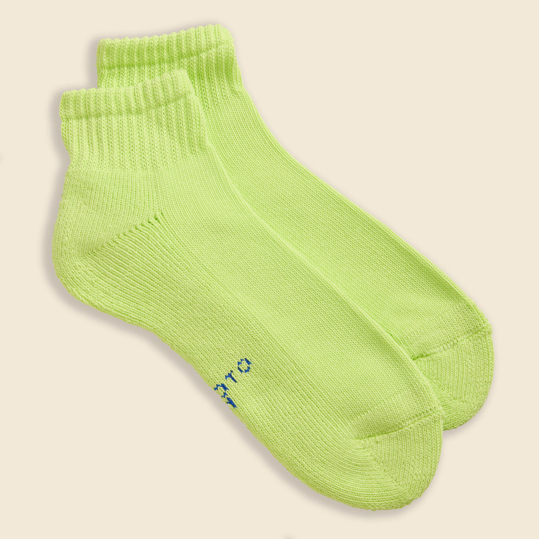 RoToTo Everyday Pile Ankle Socks - Lime