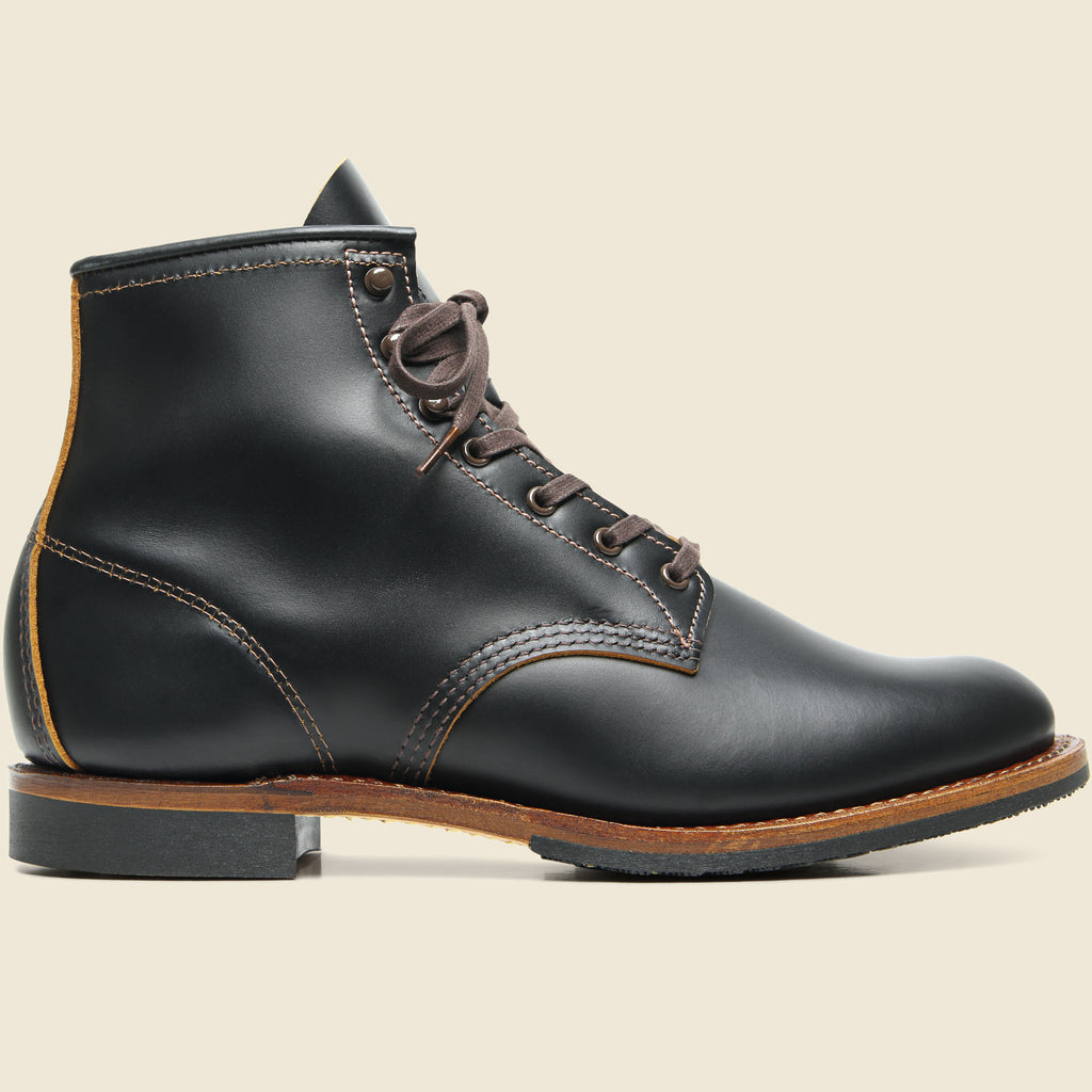 NEW Size 10.5 Men\'s Red Wing 9060 Beckman Flatbox Leather Boot Black Made in USA Red Wing Heritage Flatbox Beckman 9060 - Black Klondike  main image 4