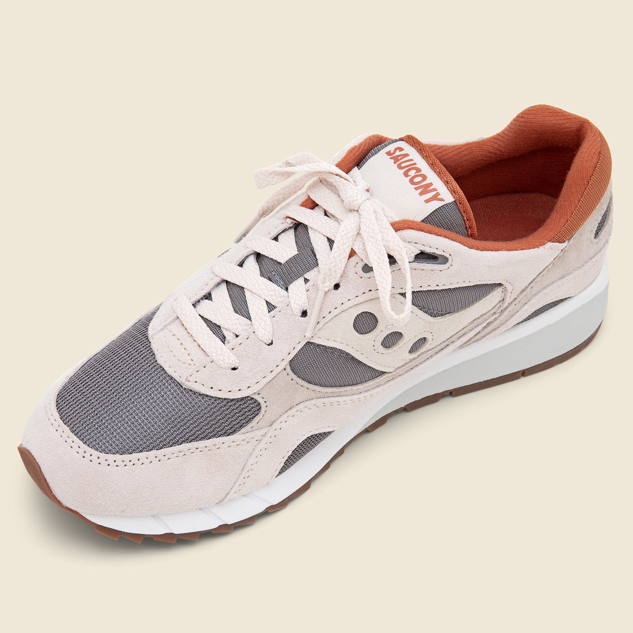 
                          Shadow 6000 Sneaker - Beige/White/Orange - Saucony - STAG Provisions - Shoes - Athletic
                        