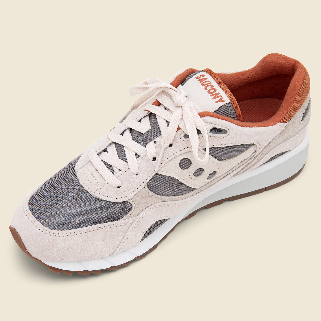 Shadow 6000 Sneaker - Beige/White/Orange - Saucony - STAG Provisions - Shoes - Athletic