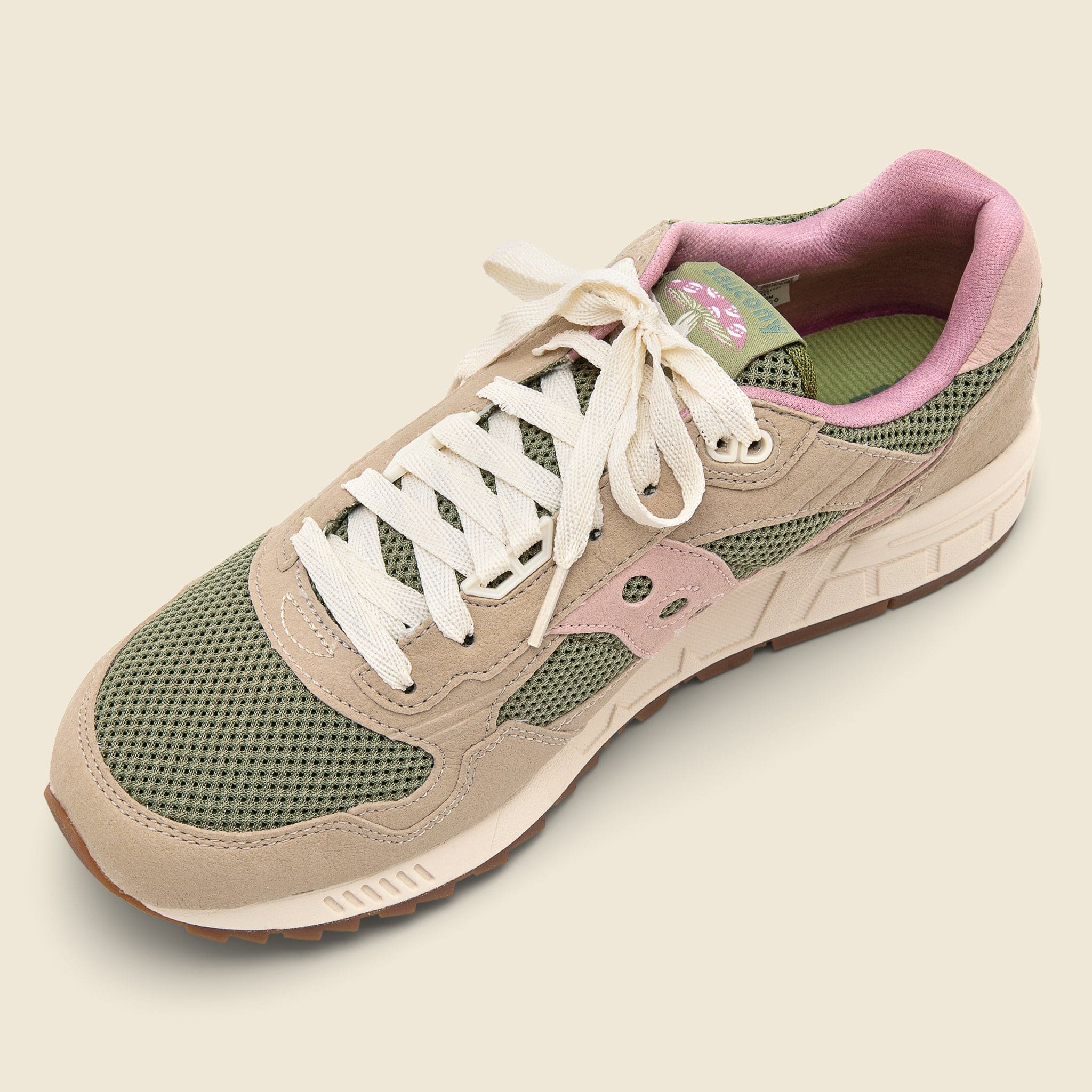 
                          Shadow 5000 Mushroom Sneaker - Tan/Green/Pink - Saucony - STAG Provisions - Shoes - Athletic
                        