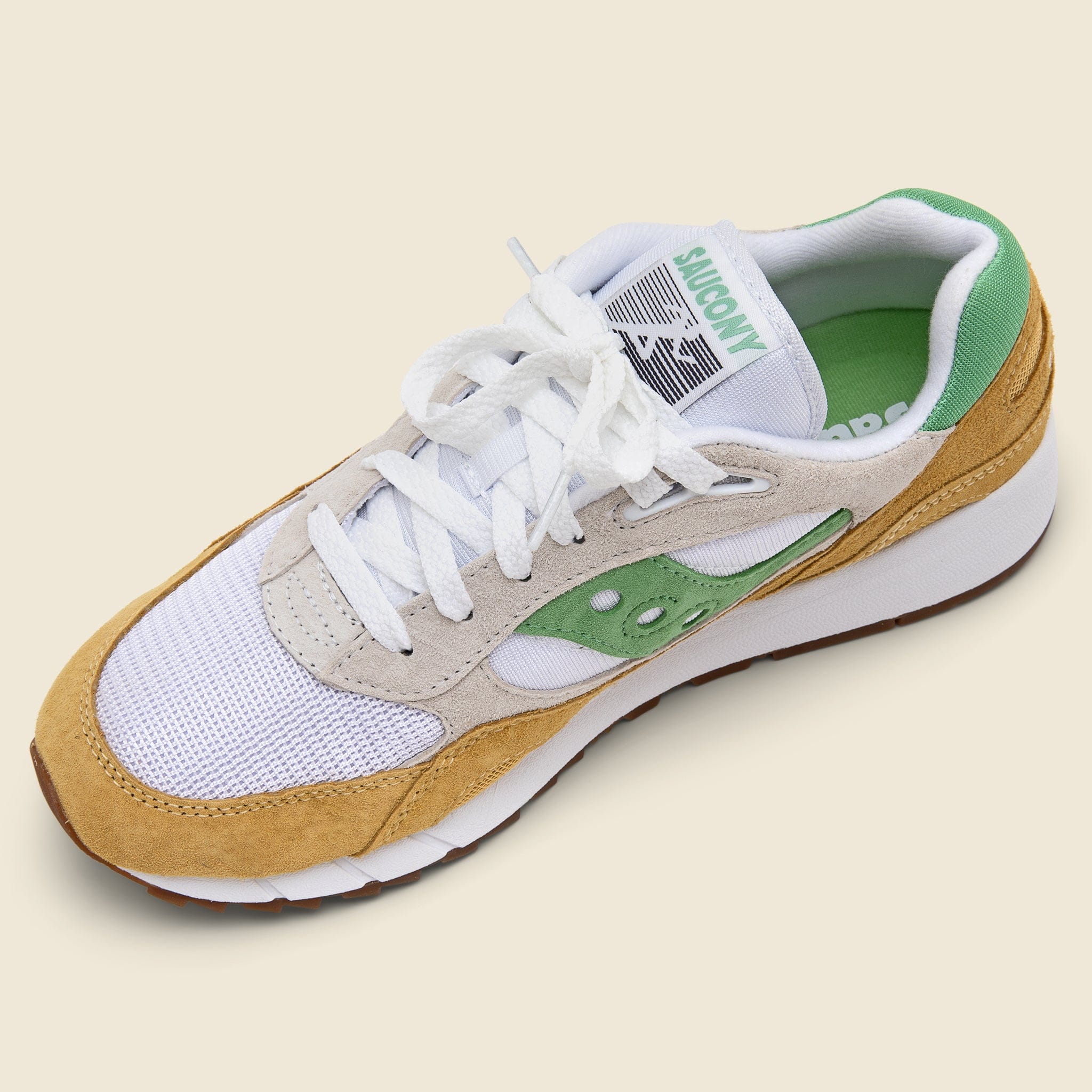 
                          Shadow 6000 Sneaker - White/Mint/Yellow - Saucony - STAG Provisions - Shoes - Athletic
                        