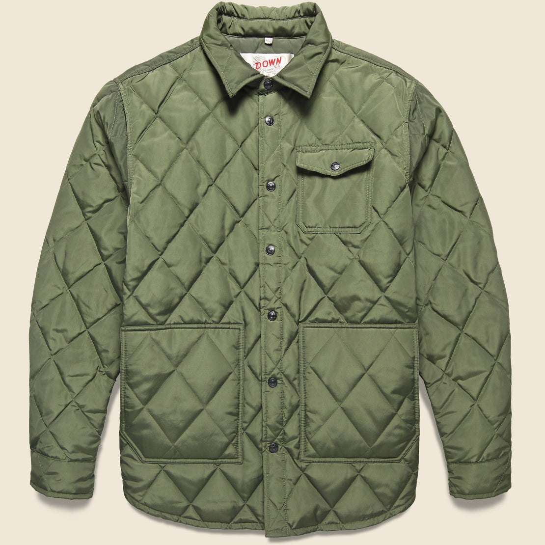 Quilted Vest Olive Green | Baracuta