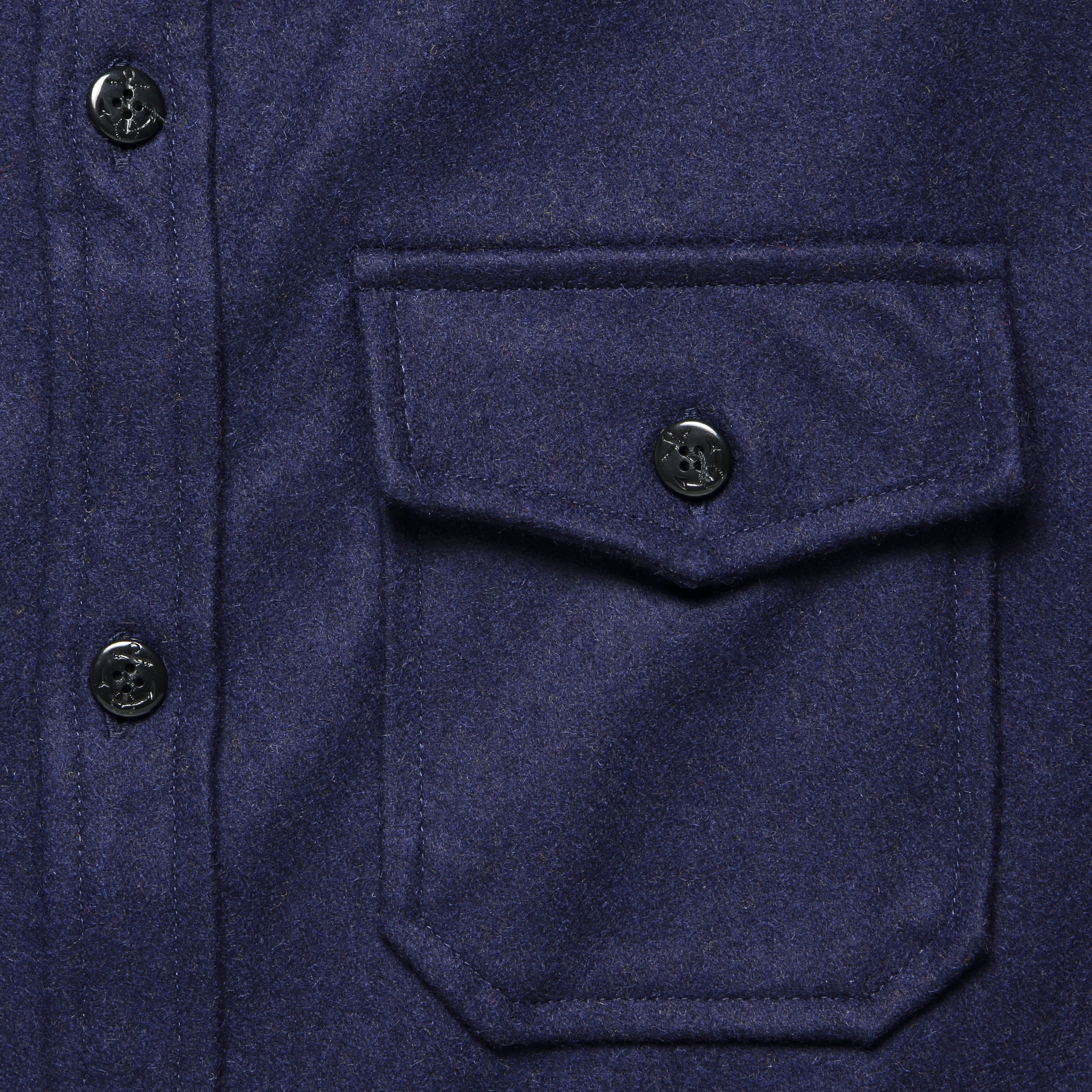 
                          CPO Wool Shirt - Blue - Schott - STAG Provisions - Tops - L/S Woven - Overshirt
                        