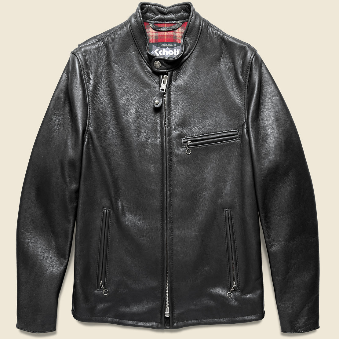 Vegan Leather Contour Jacket - Black
