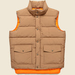 Down-Filled Vest - Khaki/Orange - Schott - STAG Provisions - Outerwear - Vest