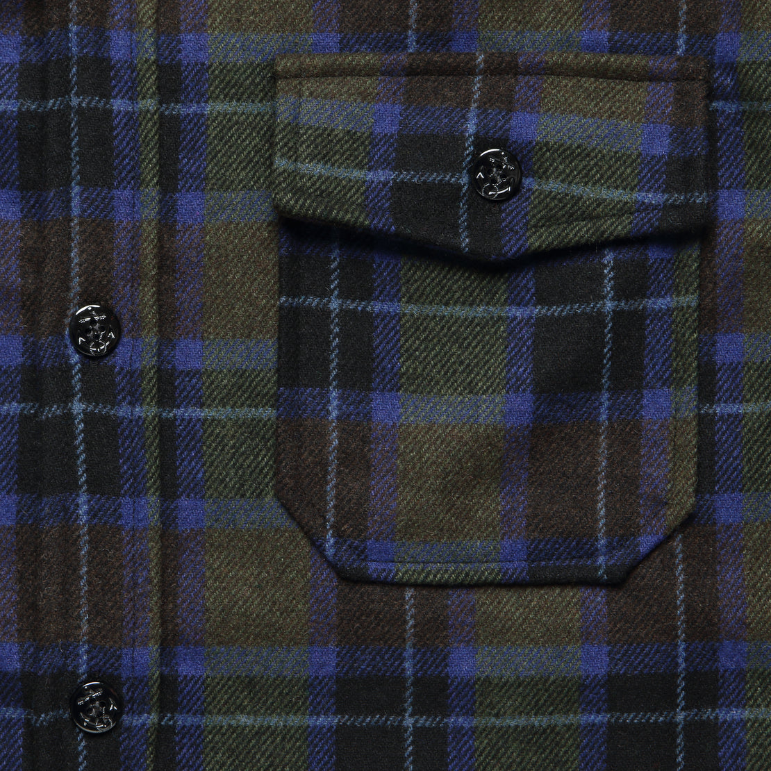 CPO Wool Shirt - Spruce Plaid - Schott - STAG Provisions - Tops - L/S Woven - Overshirt