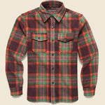 CPO Wool Shirt - Brick Plaid - Schott - STAG Provisions - Tops - L/S Woven - Overshirt