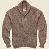 Shawl Collar Cardigan - Brown - Schott - STAG Provisions - Tops - Sweater