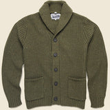 Donegal Cardigan - Olive - Schott - STAG Provisions - Tops - Sweater