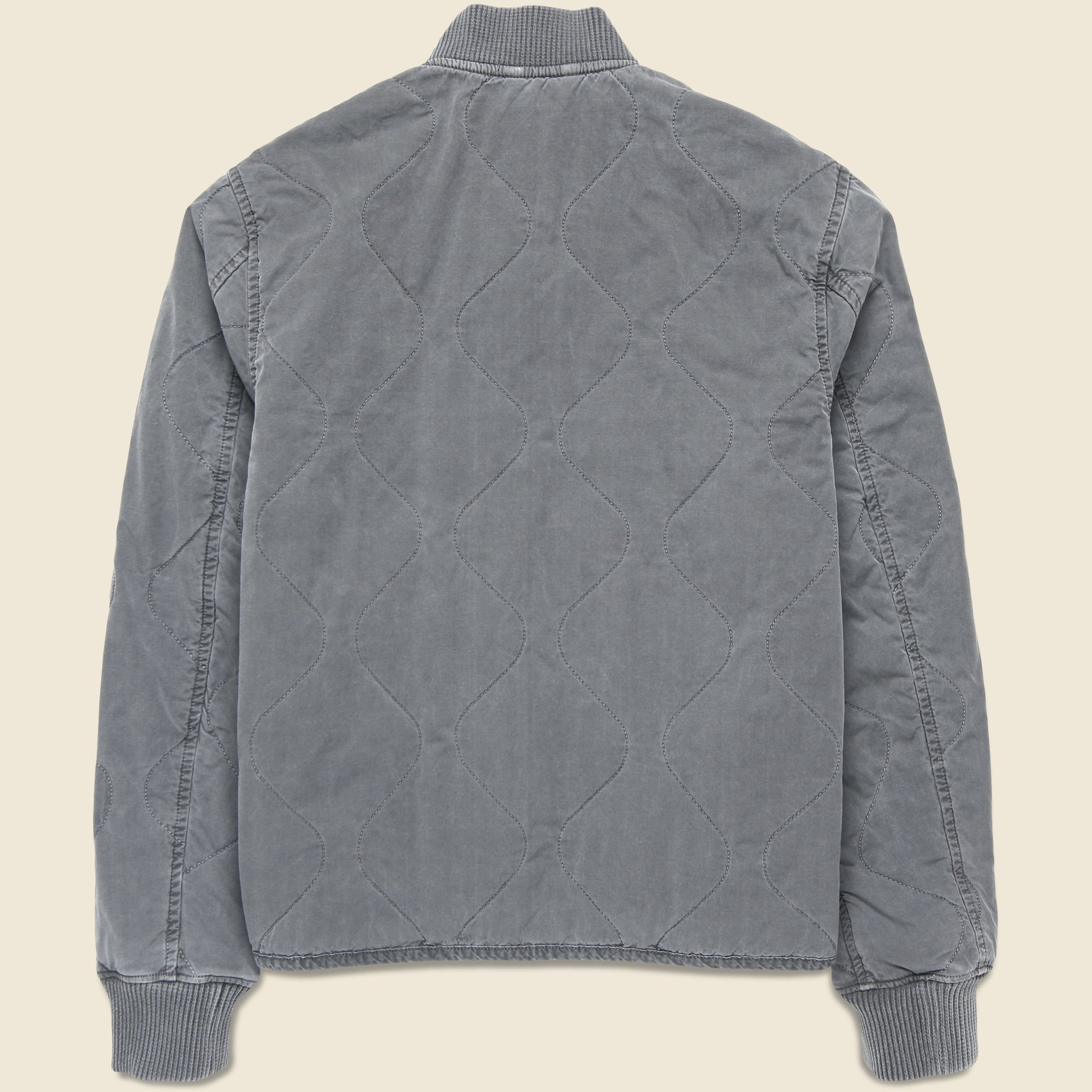 
                          Quilted Bomber Jacket - Black
                        