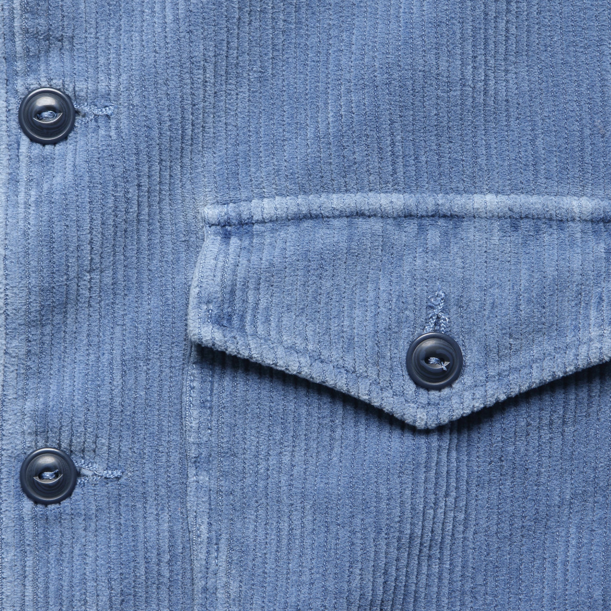 
                          Wide Wale Shirt Jacket - Union Blue
                        