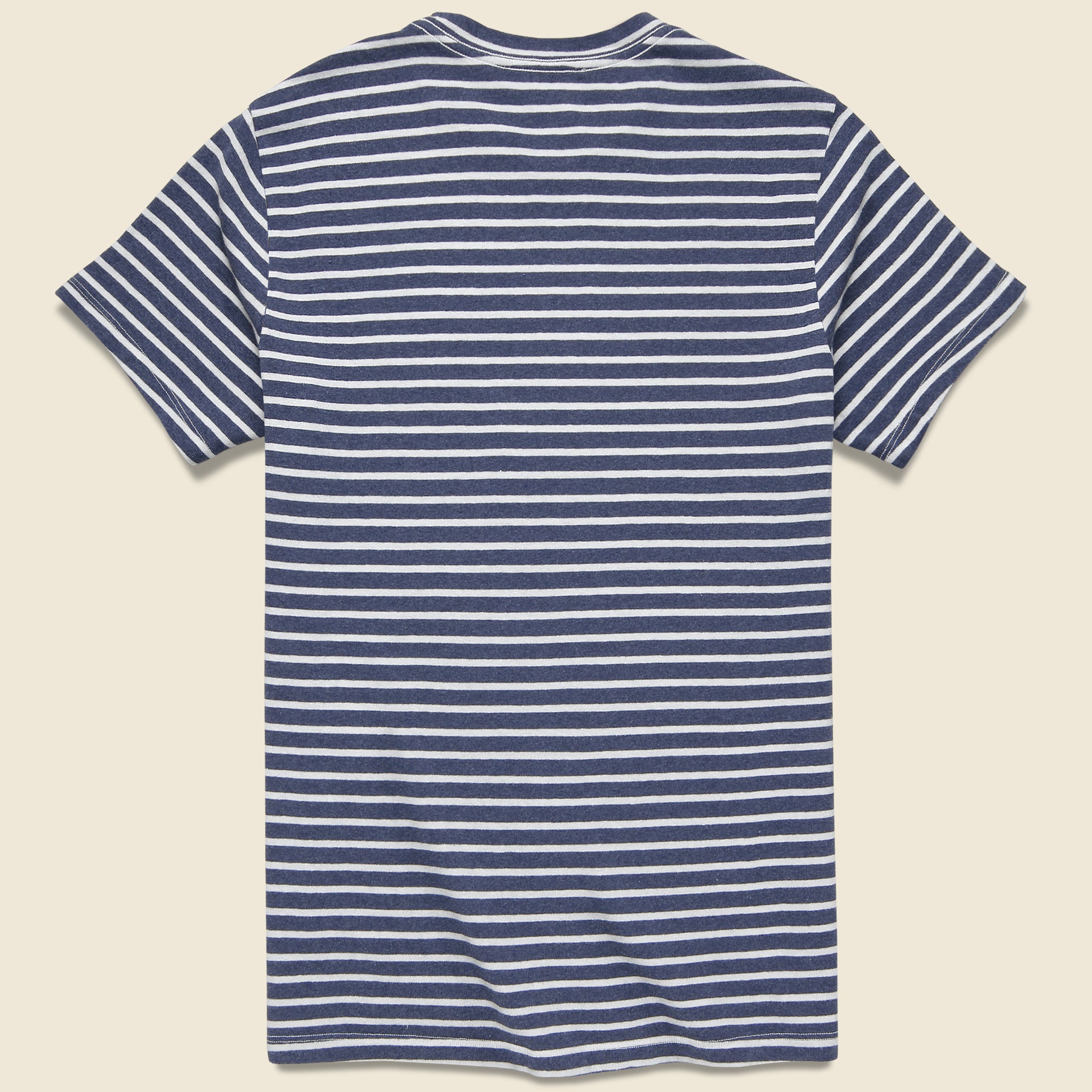 
                          Hemp Stripe Crew Tee - Marine/White - Save Khaki - STAG Provisions - Tops - S/S Tee
                        