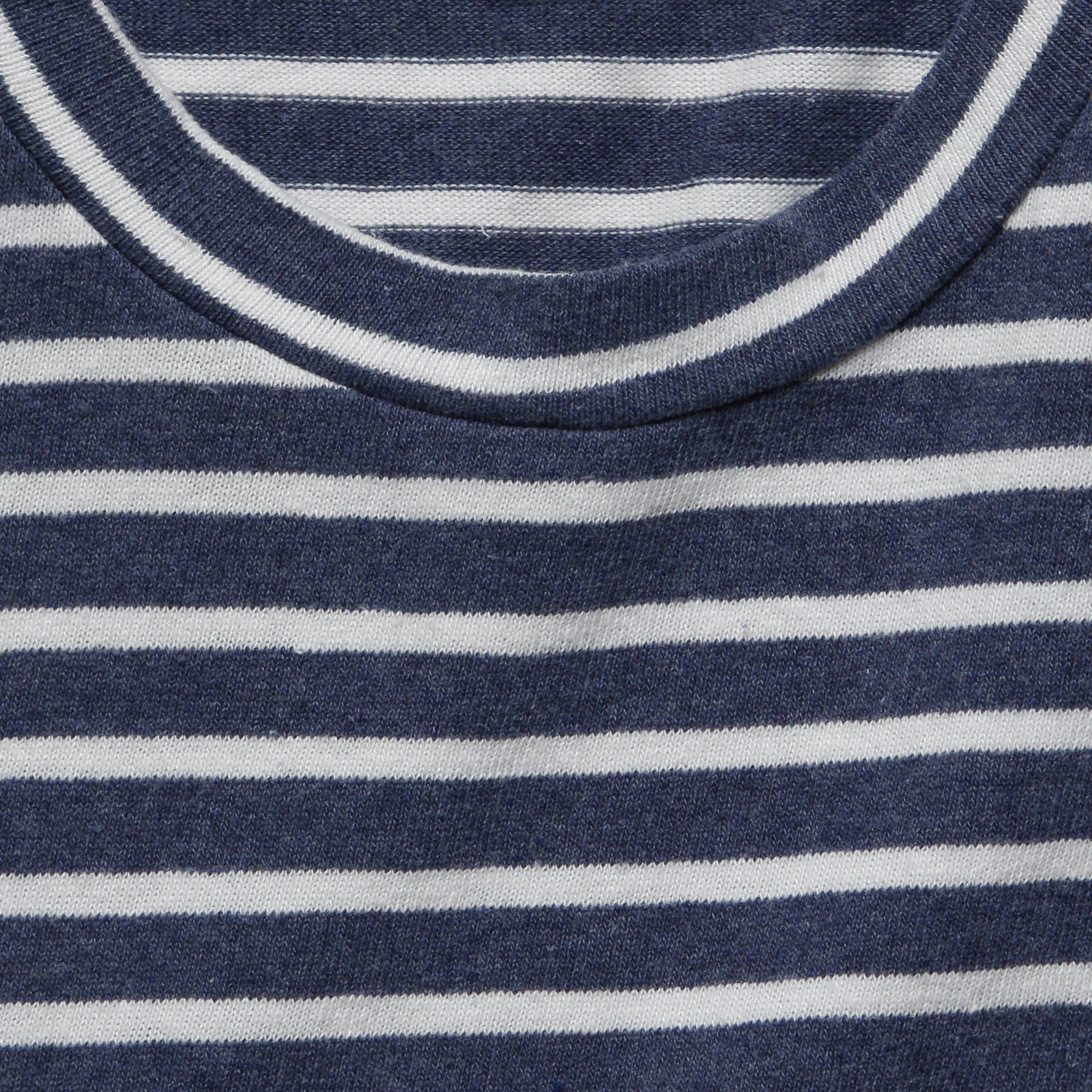 
                          Hemp Stripe Crew Tee - Marine/White - Save Khaki - STAG Provisions - Tops - S/S Tee
                        