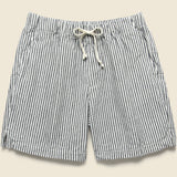 Hemp Stripe Easy Short - Natural/Blue - Save Khaki - STAG Provisions - Shorts - Lounge