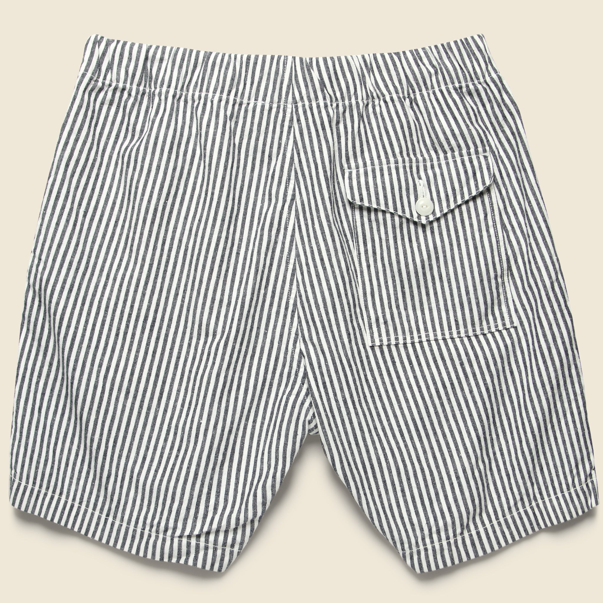 
                          Hemp Stripe Easy Short - Natural/Blue - Save Khaki - STAG Provisions - Shorts - Lounge
                        