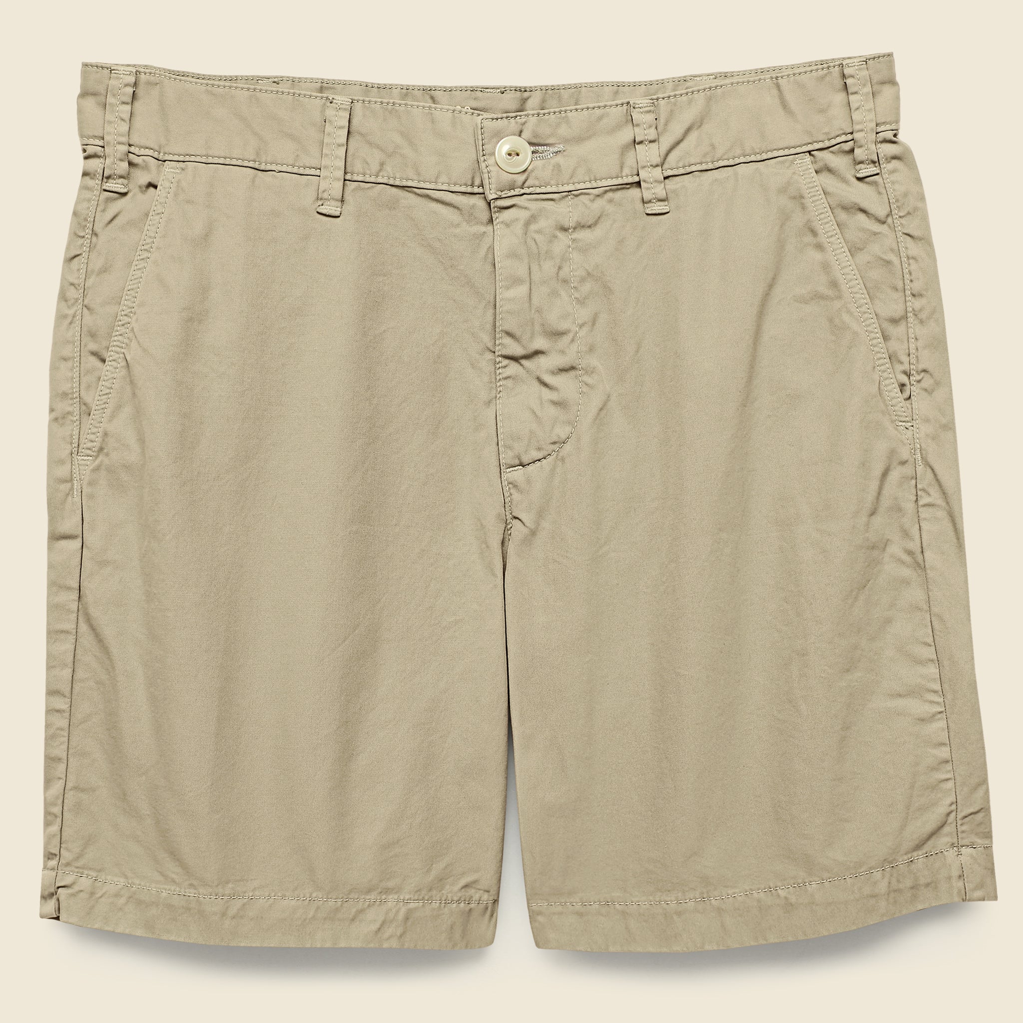 7" Twill Bermuda Short - Khaki - Save Khaki - STAG Provisions - Shorts - Solid