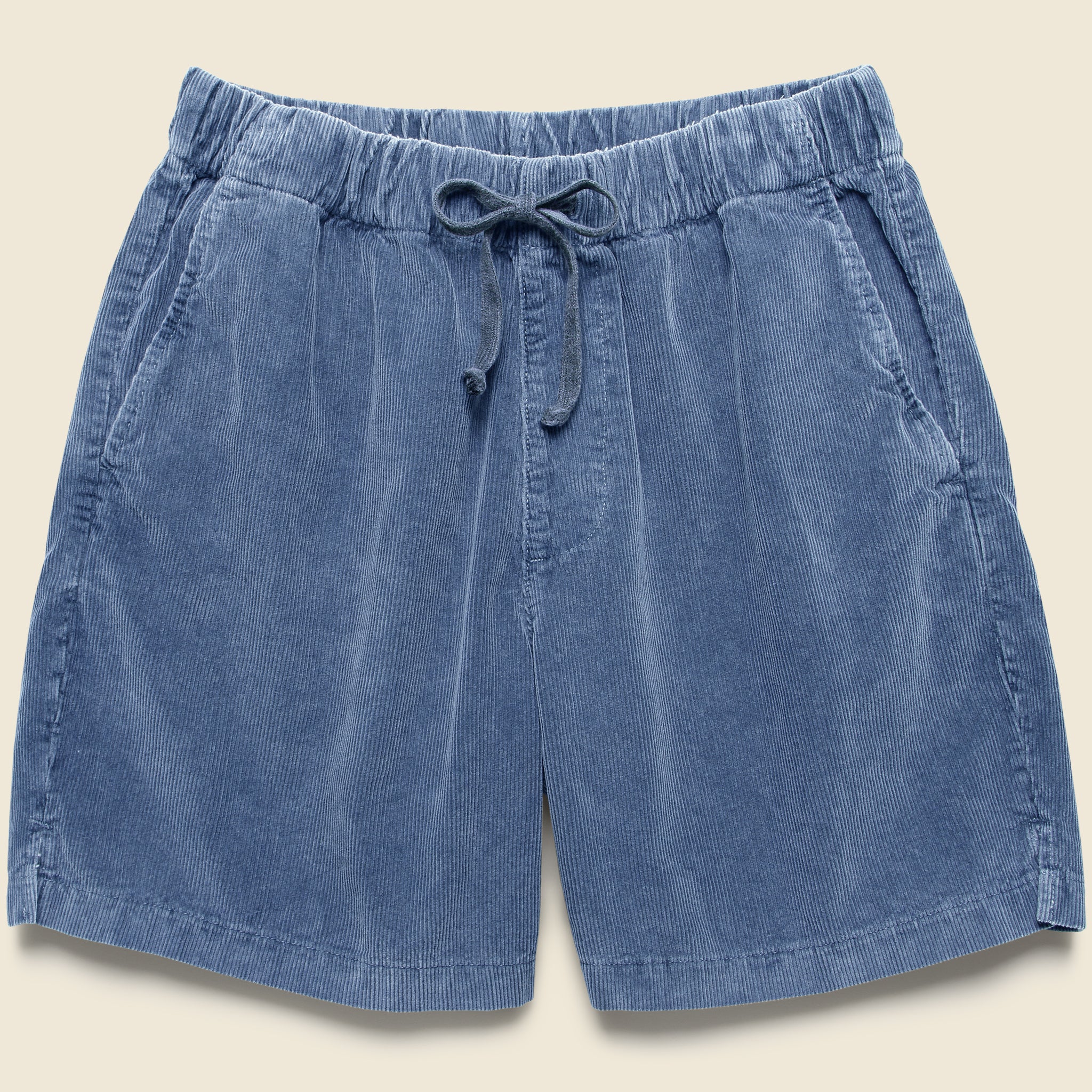 6" Corduroy Easy Short - Union Blue