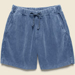 6" Corduroy Easy Short - Union Blue - Save Khaki - STAG Provisions - Shorts - Lounge