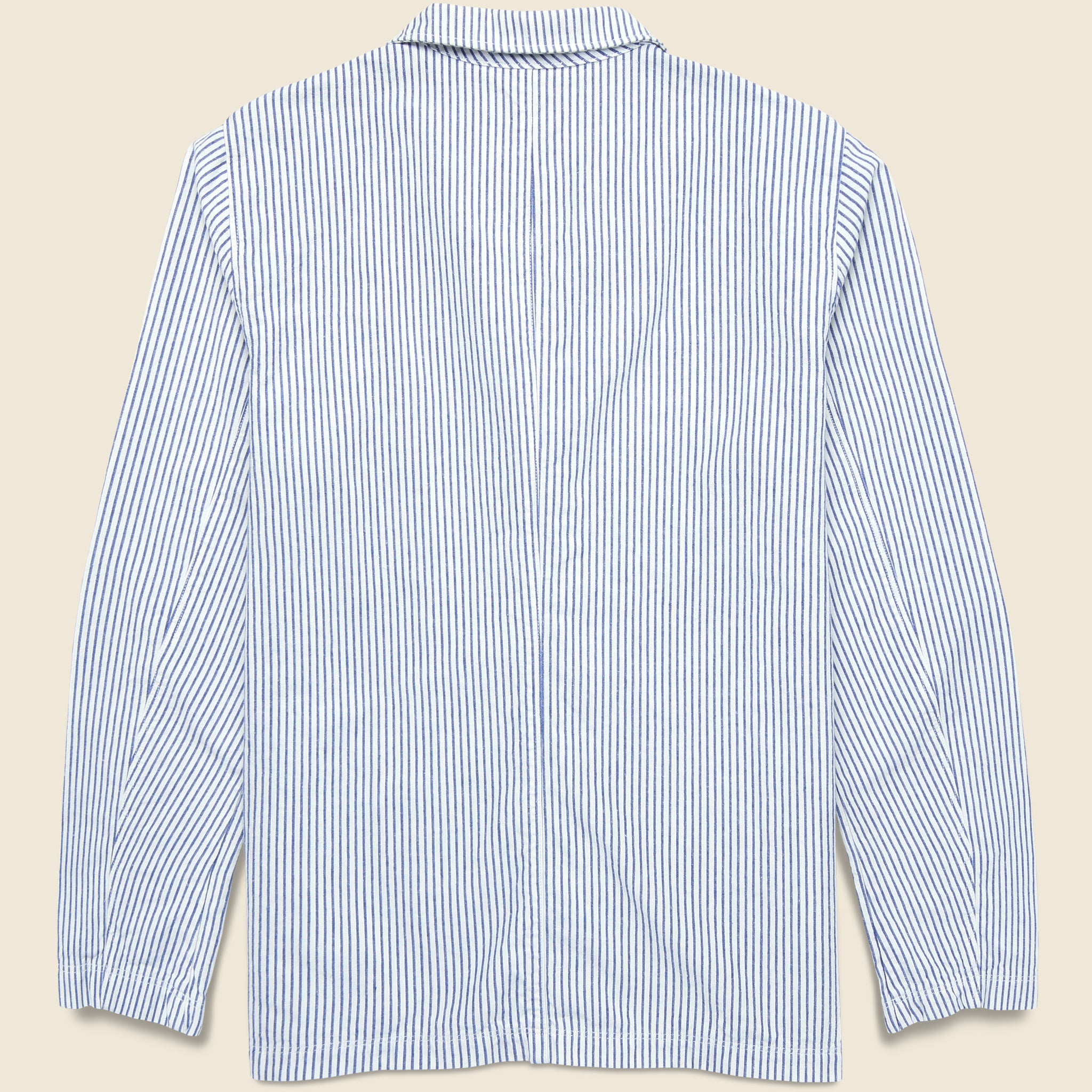 
                          Hemp Stripe Blazer - Natural/Navy
                        