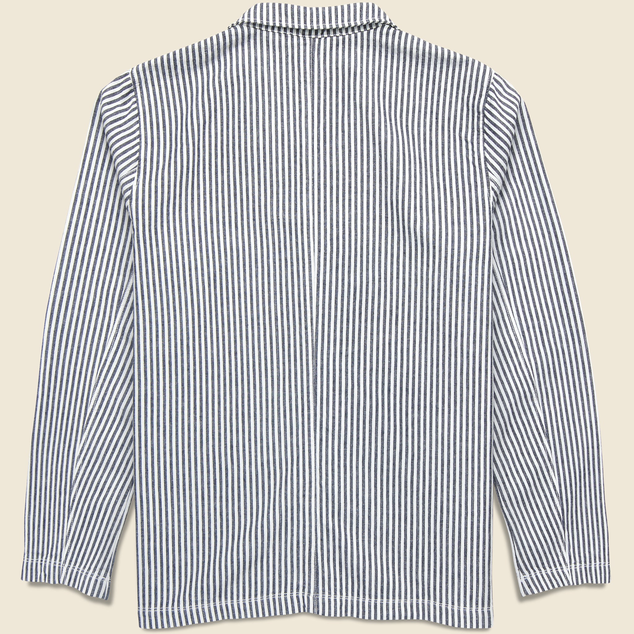 
                          Hemp Stripe Blazer - Natural/Navy
                        