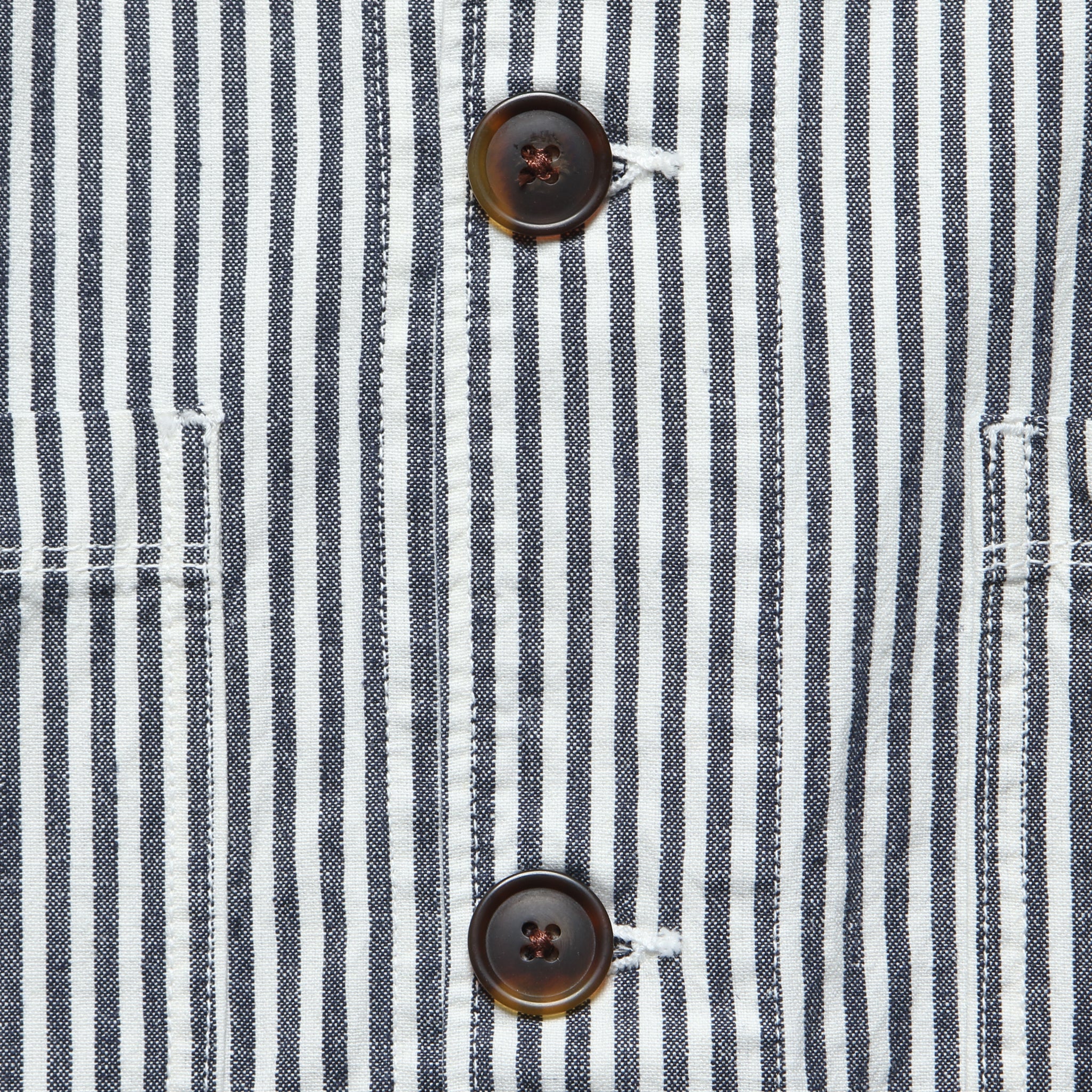 
                          Hemp Stripe Blazer - Natural/Navy
                        