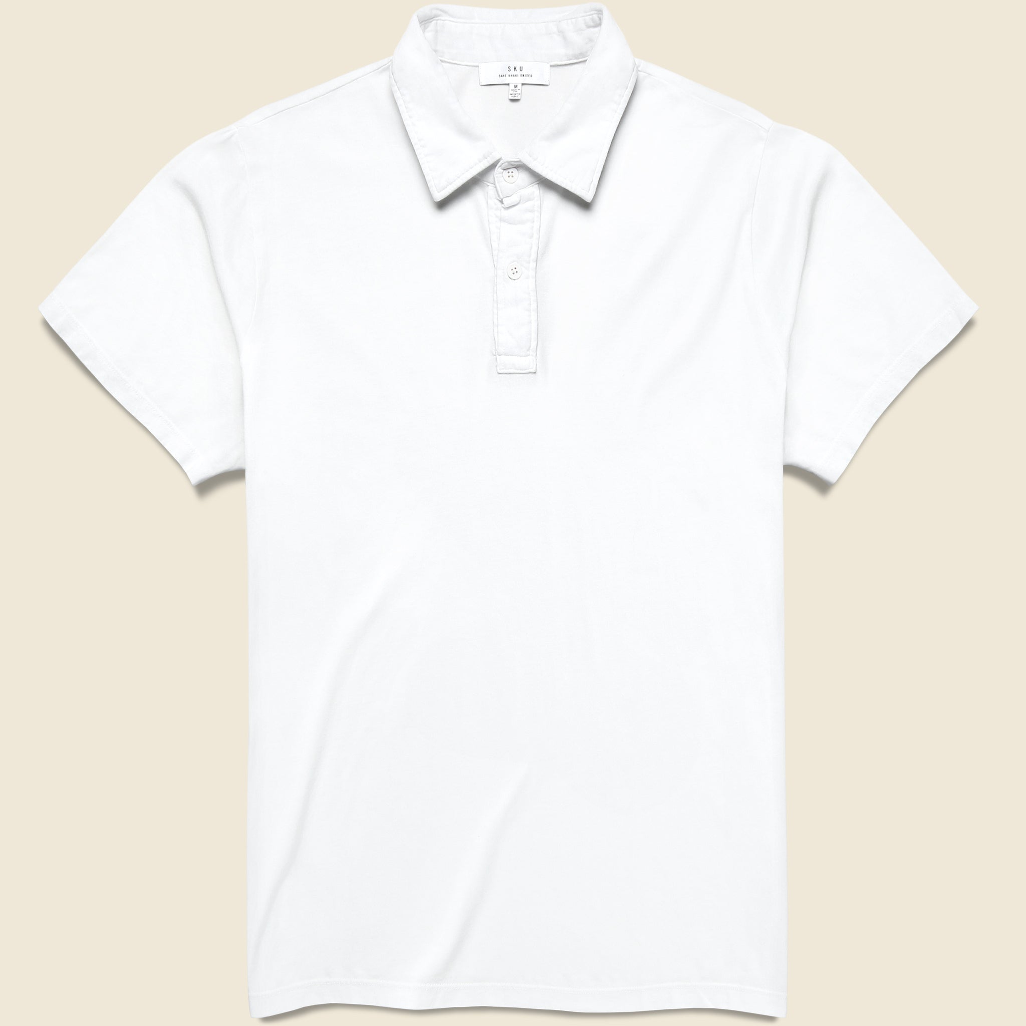 Supima Jersey Polo - White - Save Khaki - STAG Provisions - Tops - S/S Knit