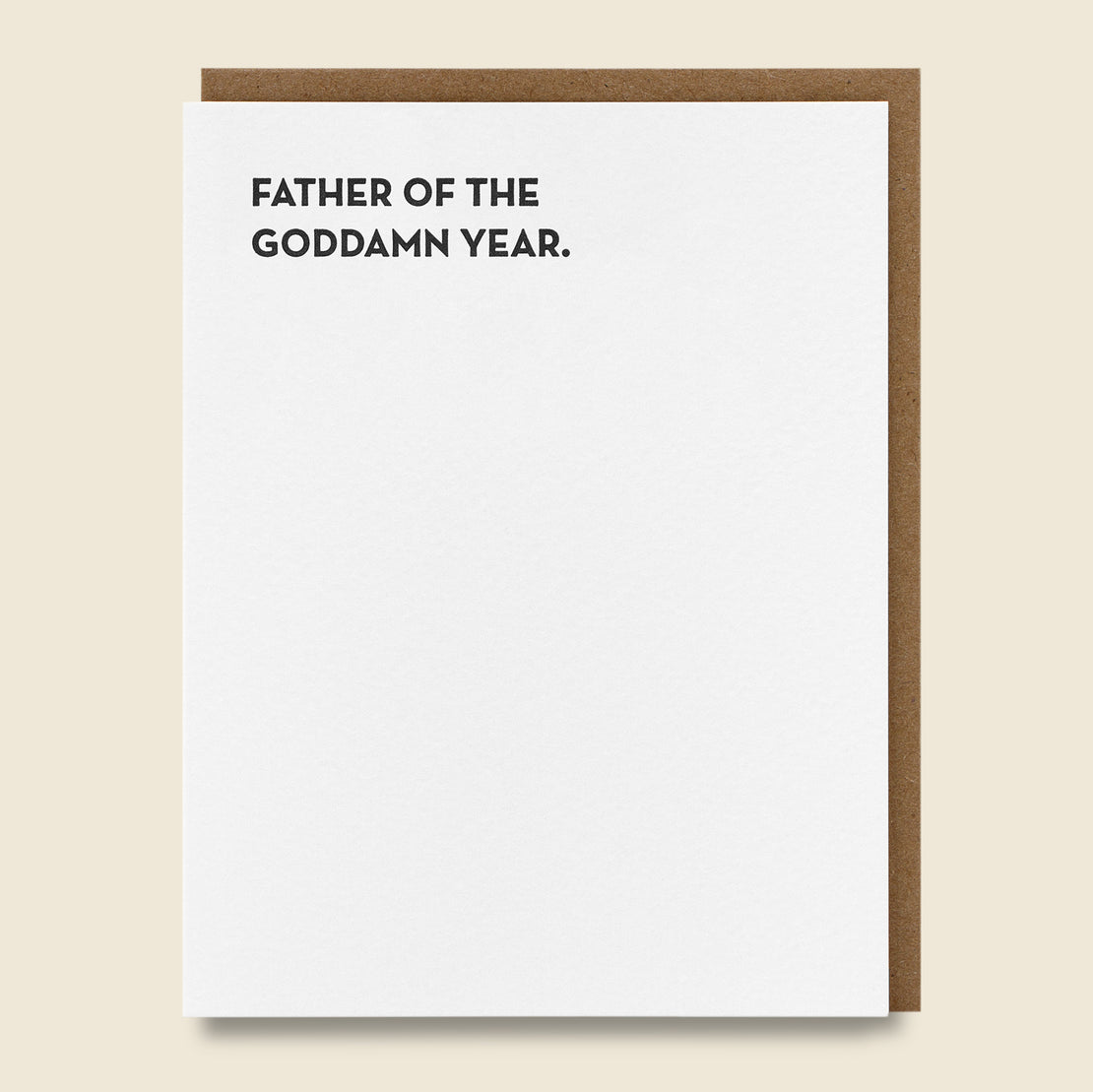 Paper Goods Father of the Year Card