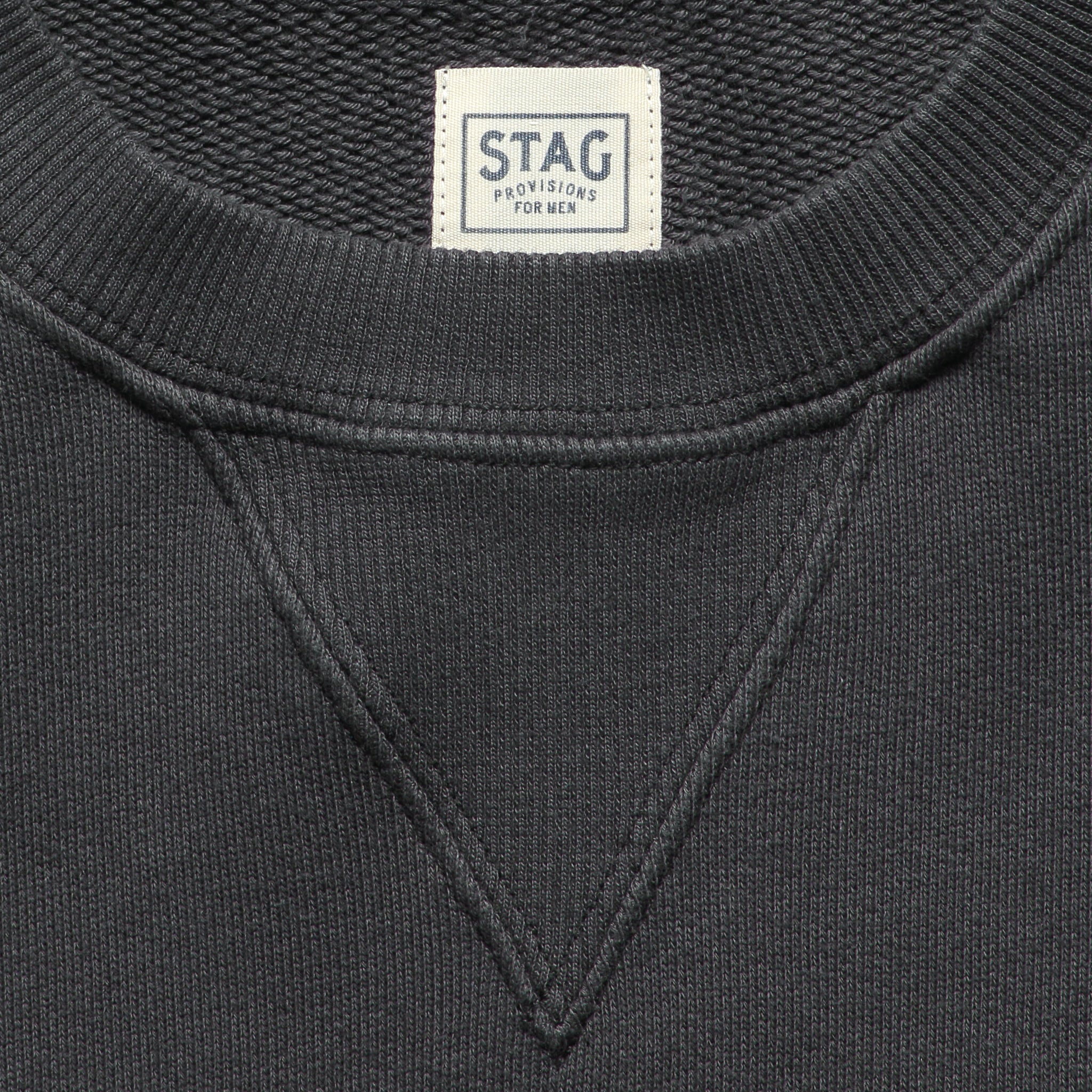 The Field Crew - Washed Black - STAG - STAG Provisions - Tops - Fleece / Sweatshirt