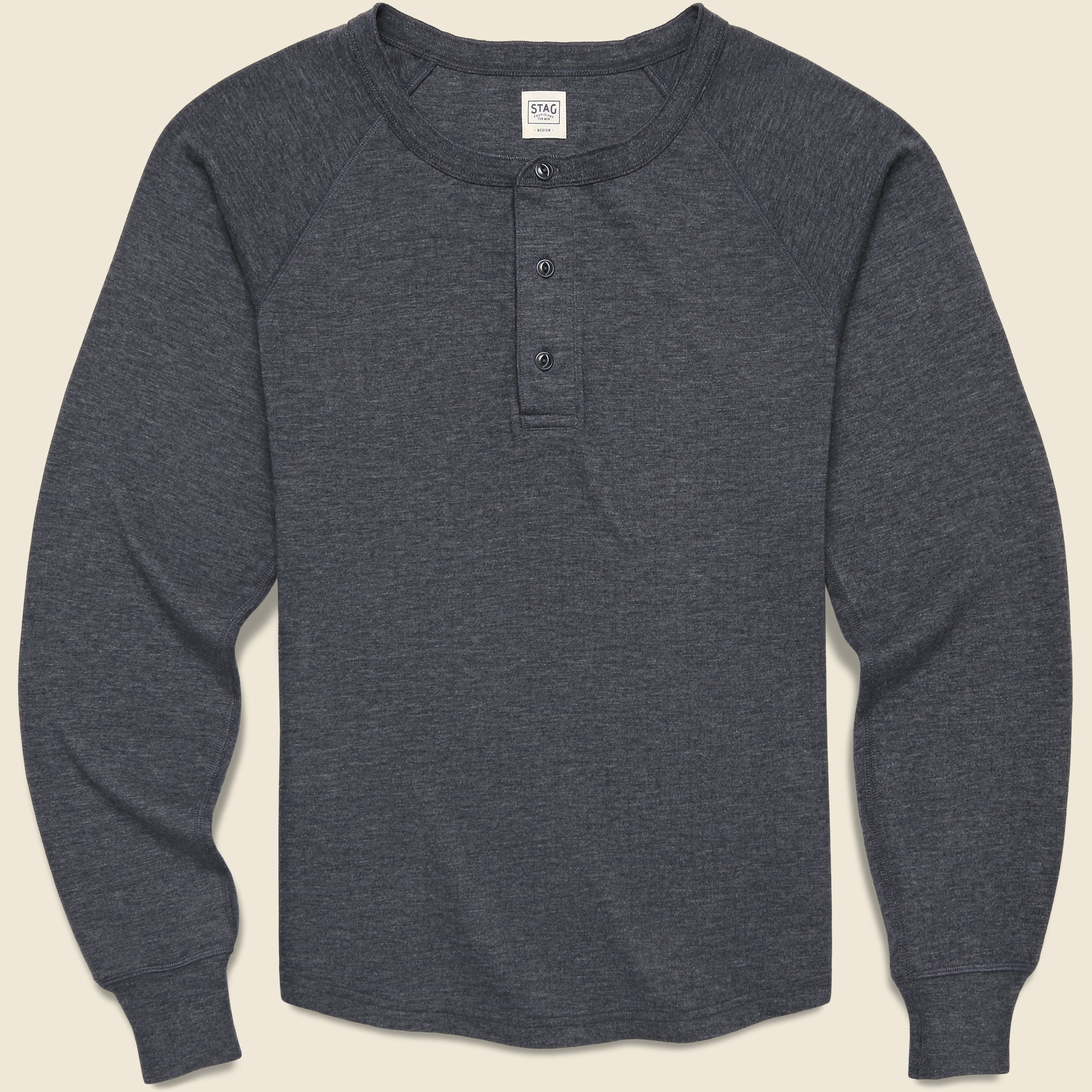 The Regulation Henley - Black Heather