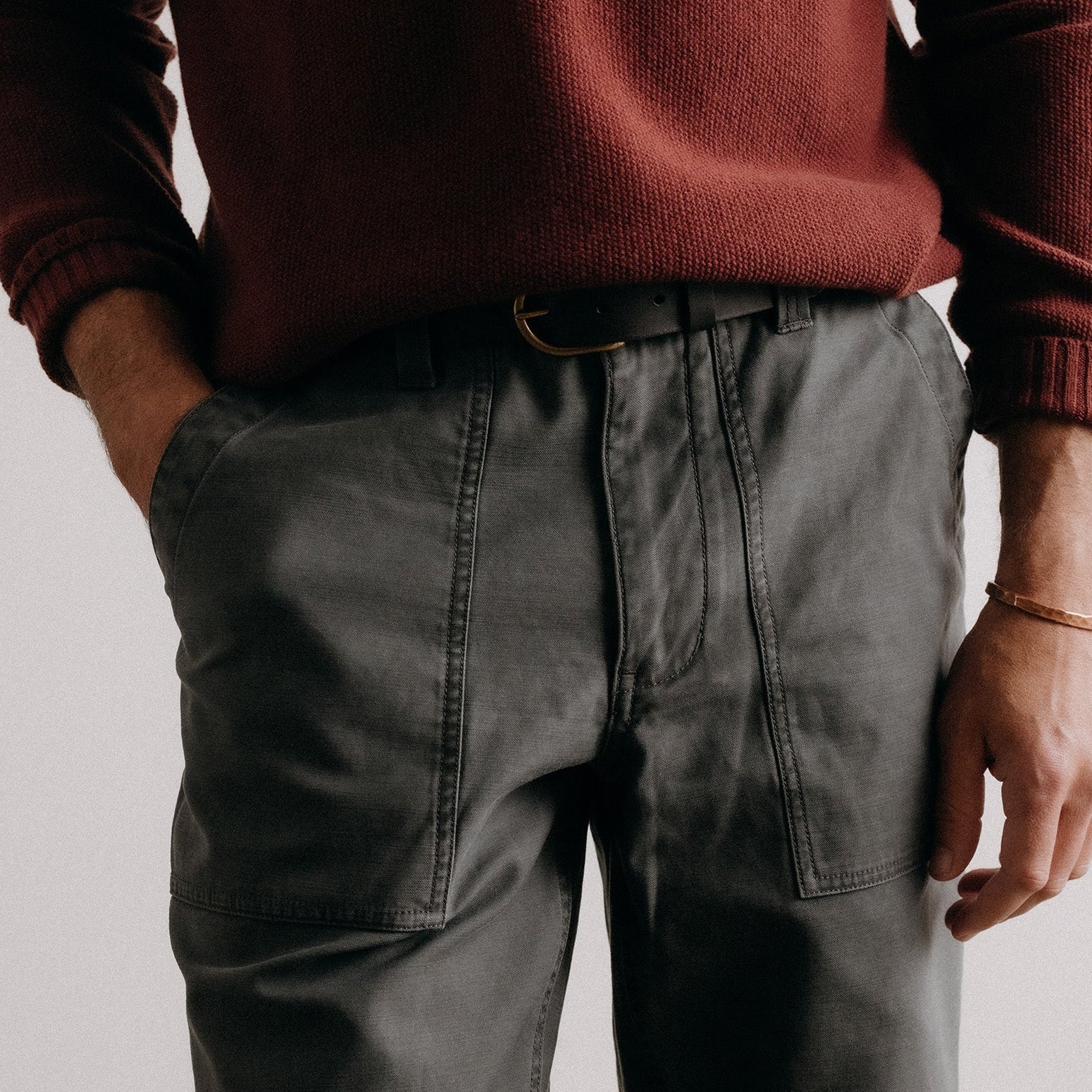 Surplus Pant - Faded Black Sateen - Taylor Stitch - STAG Provisions - Pants - Twill