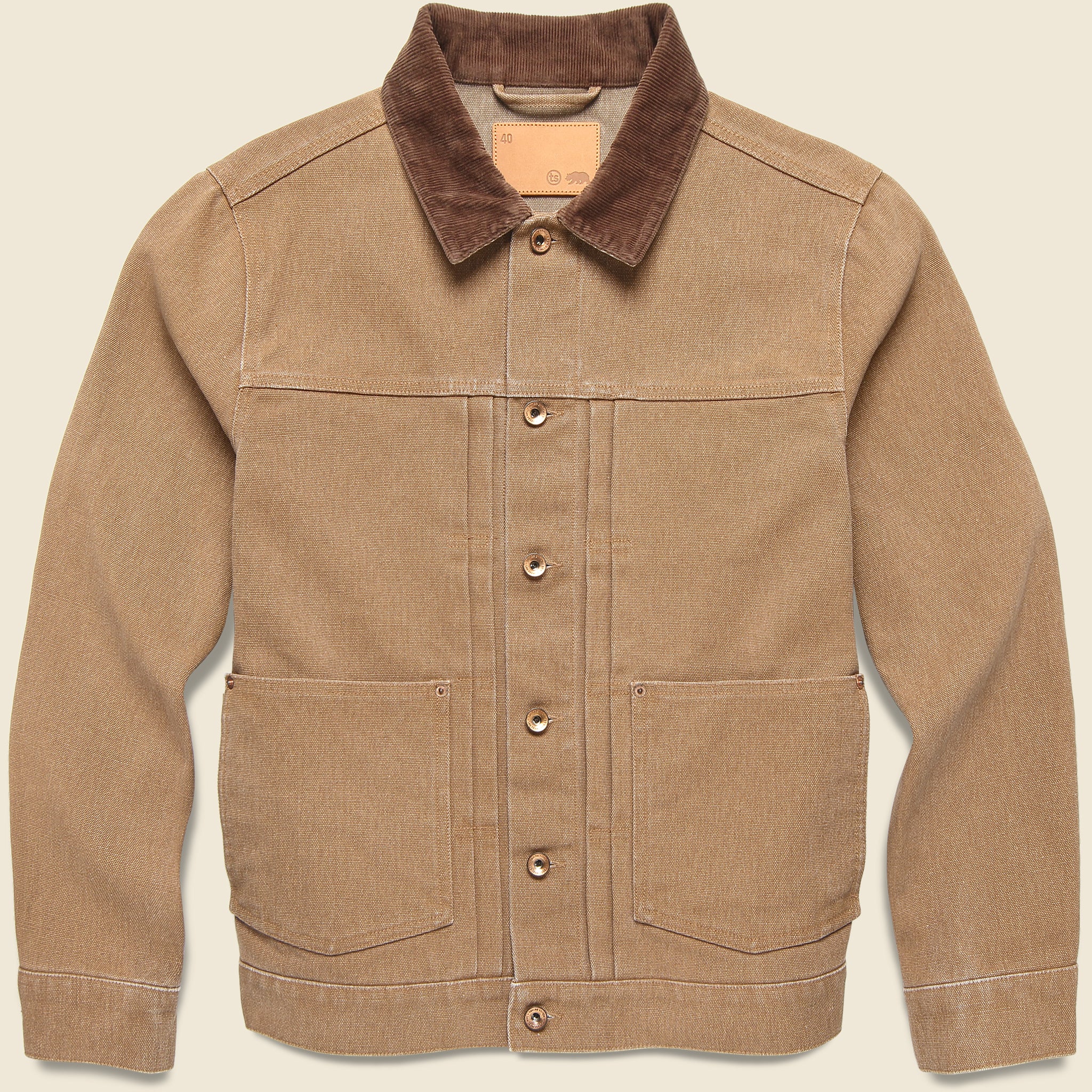 Ryder Jacket - Tobacco Chipped Canvas