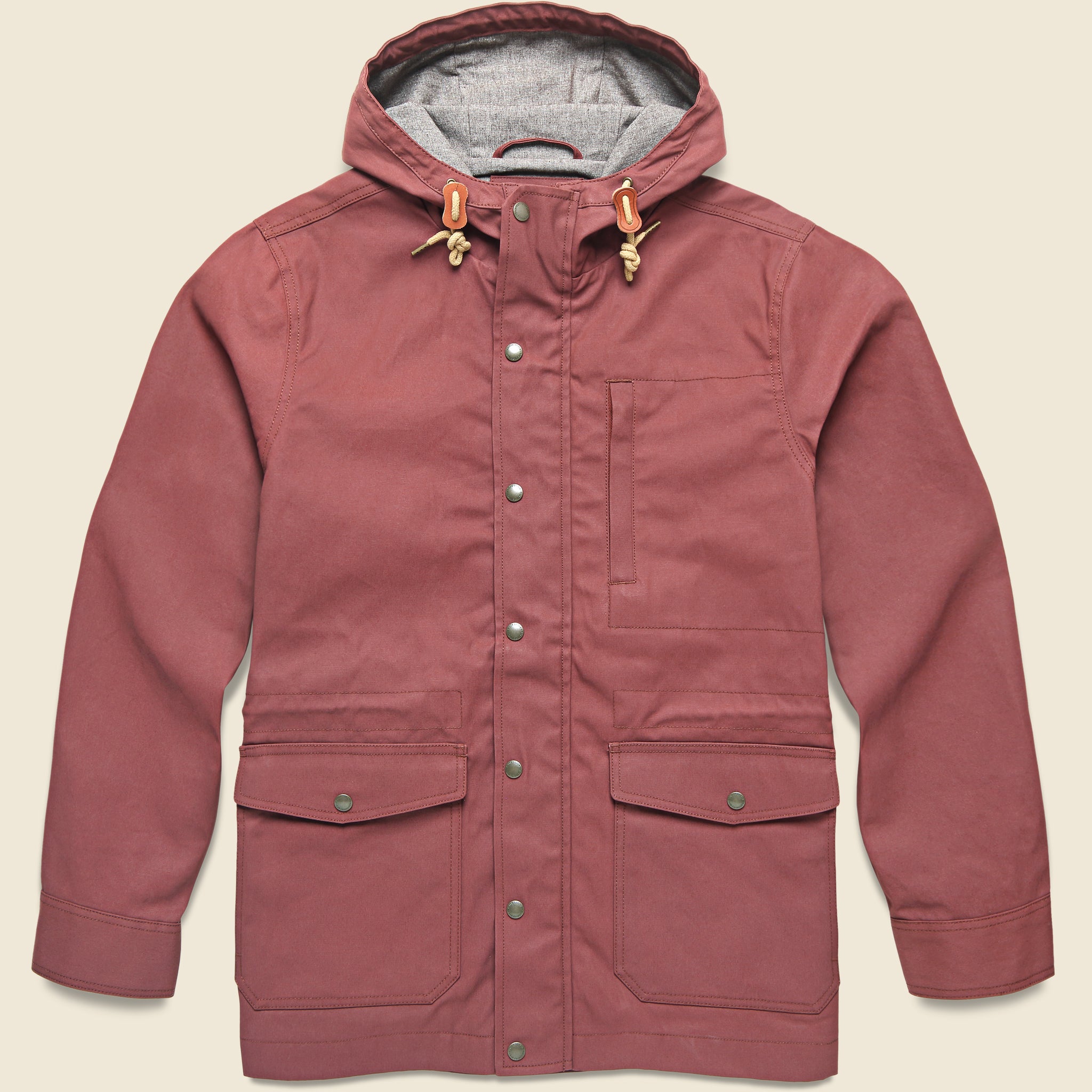 Explorer Jacket - Red Wine Dry Wax