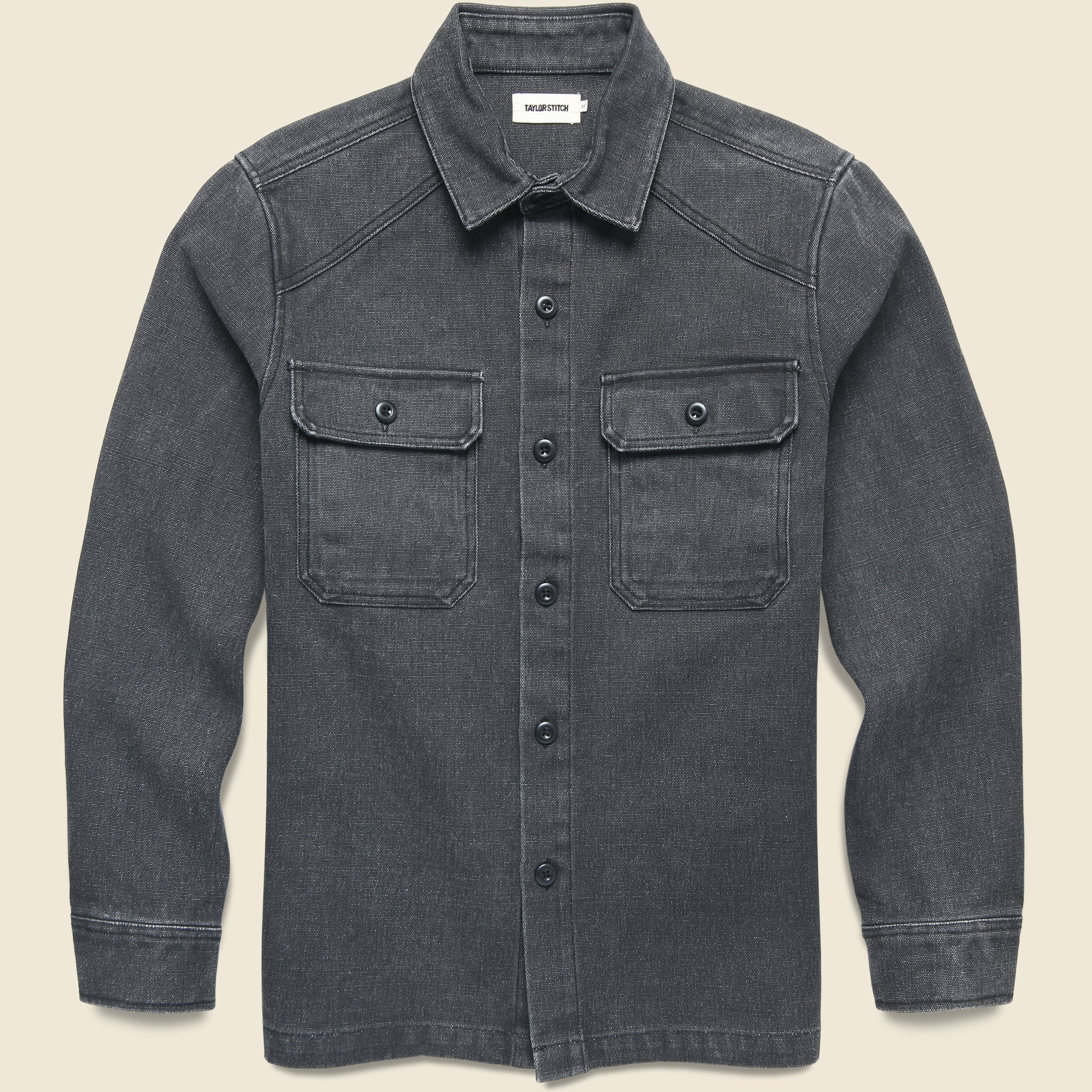 Shop Shirt - Coal Chipped Canvas