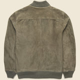 Suede Bomber Jacket - Army - Taylor Stitch - STAG Provisions - Outerwear - Coat / Jacket