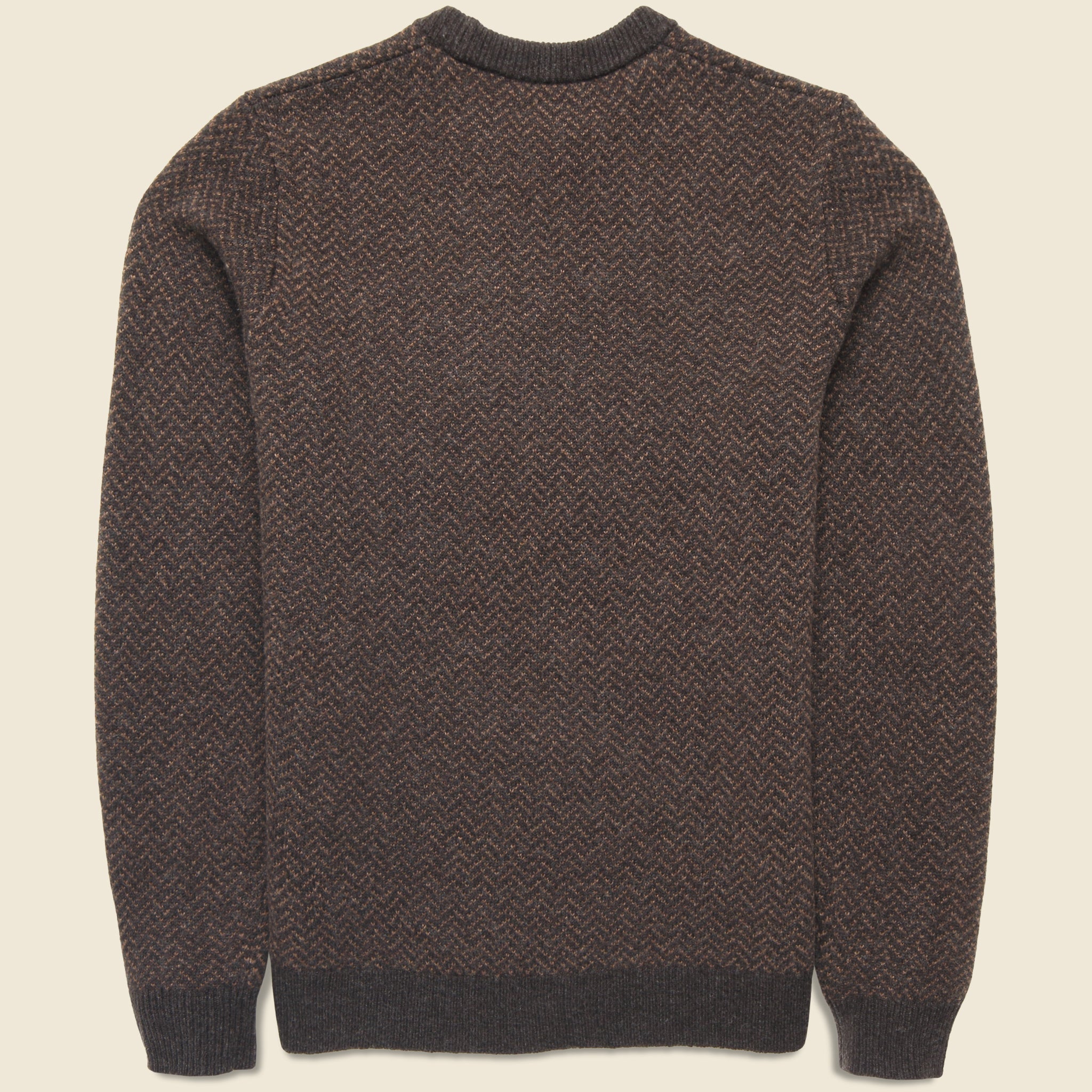 
                          Eddy Herringbone Crew Sweater - Coffee - Taylor Stitch - STAG Provisions - Tops - Sweater
                        