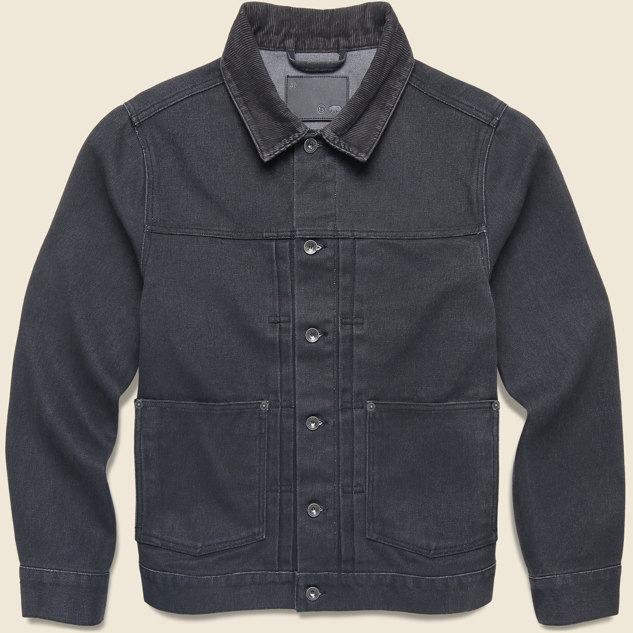 Ryder Jacket - Coal Chipped Canvas