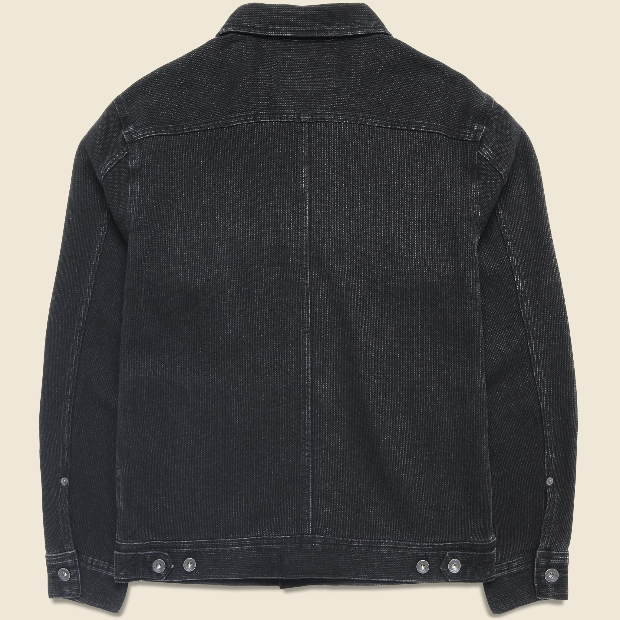 
                          Long Haul Jacket - Black Indigo Waffle
                        