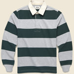 Rugby Shirt - Dark Forest Stripe - Taylor Stitch - STAG Provisions - Tops - L/S Knit