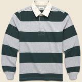 Rugby Shirt - Dark Forest Stripe - Taylor Stitch - STAG Provisions - Tops - L/S Knit
