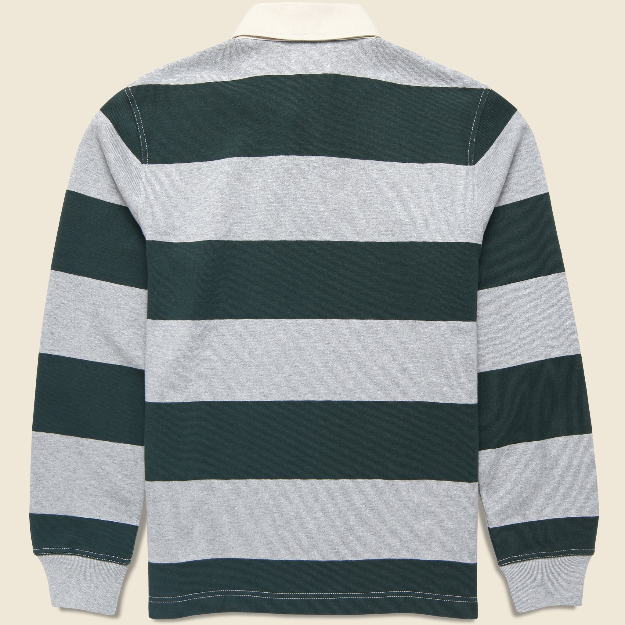 
                          Rugby Shirt - Dark Forest Stripe - Taylor Stitch - STAG Provisions - Tops - L/S Knit
                        